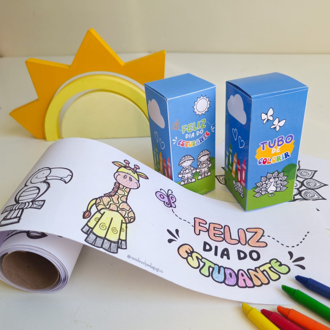 Tubo de Colorir - Dia do Estudante