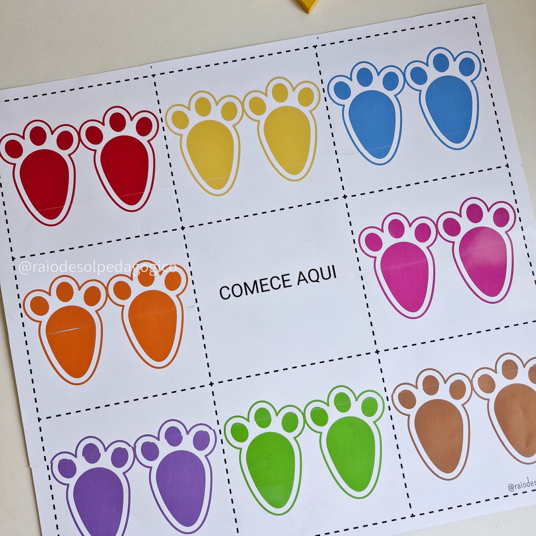 Tapete do Movimento - Pegadas Coloridas