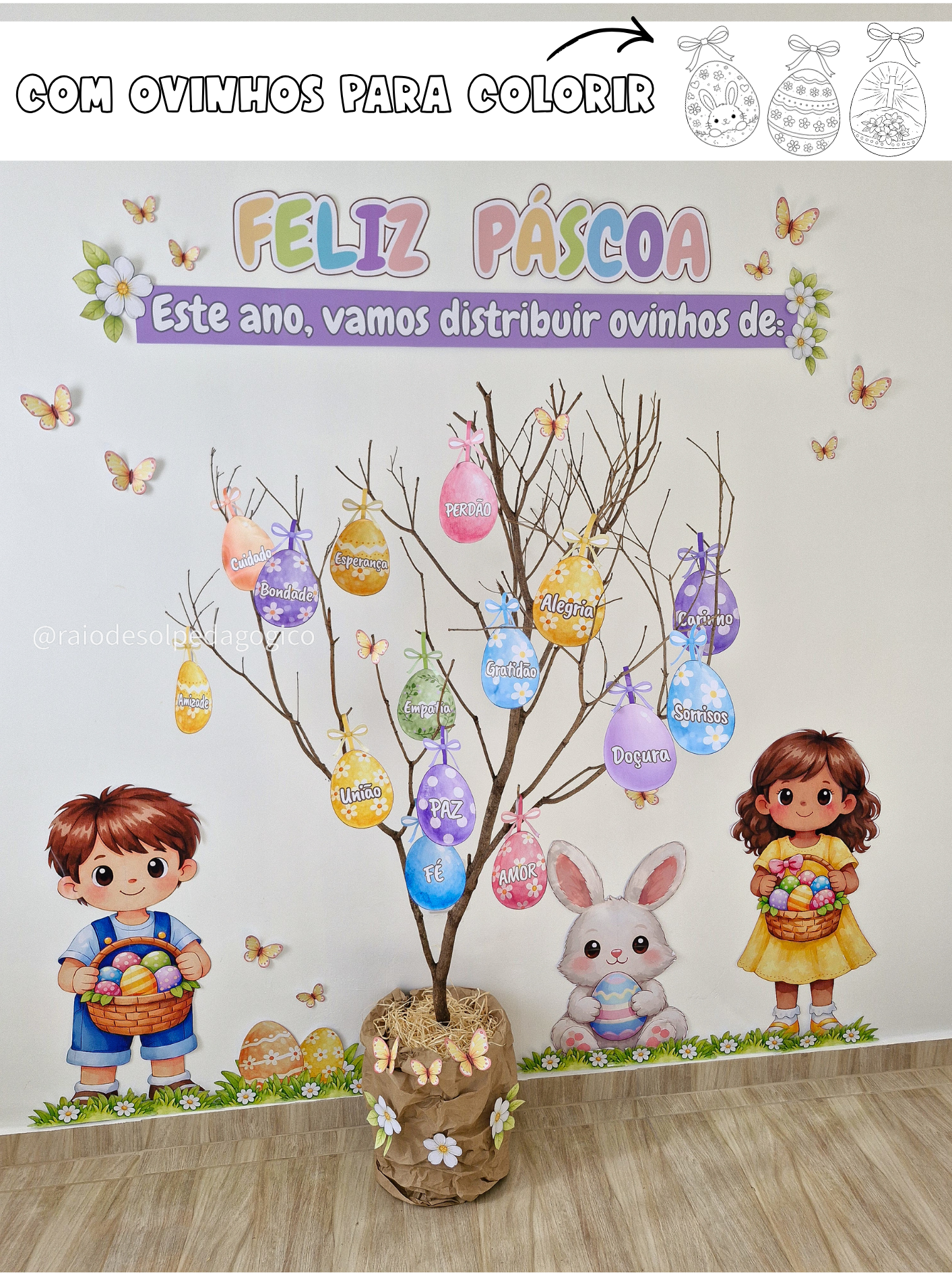 COM OVINHOS PARA COLORIR