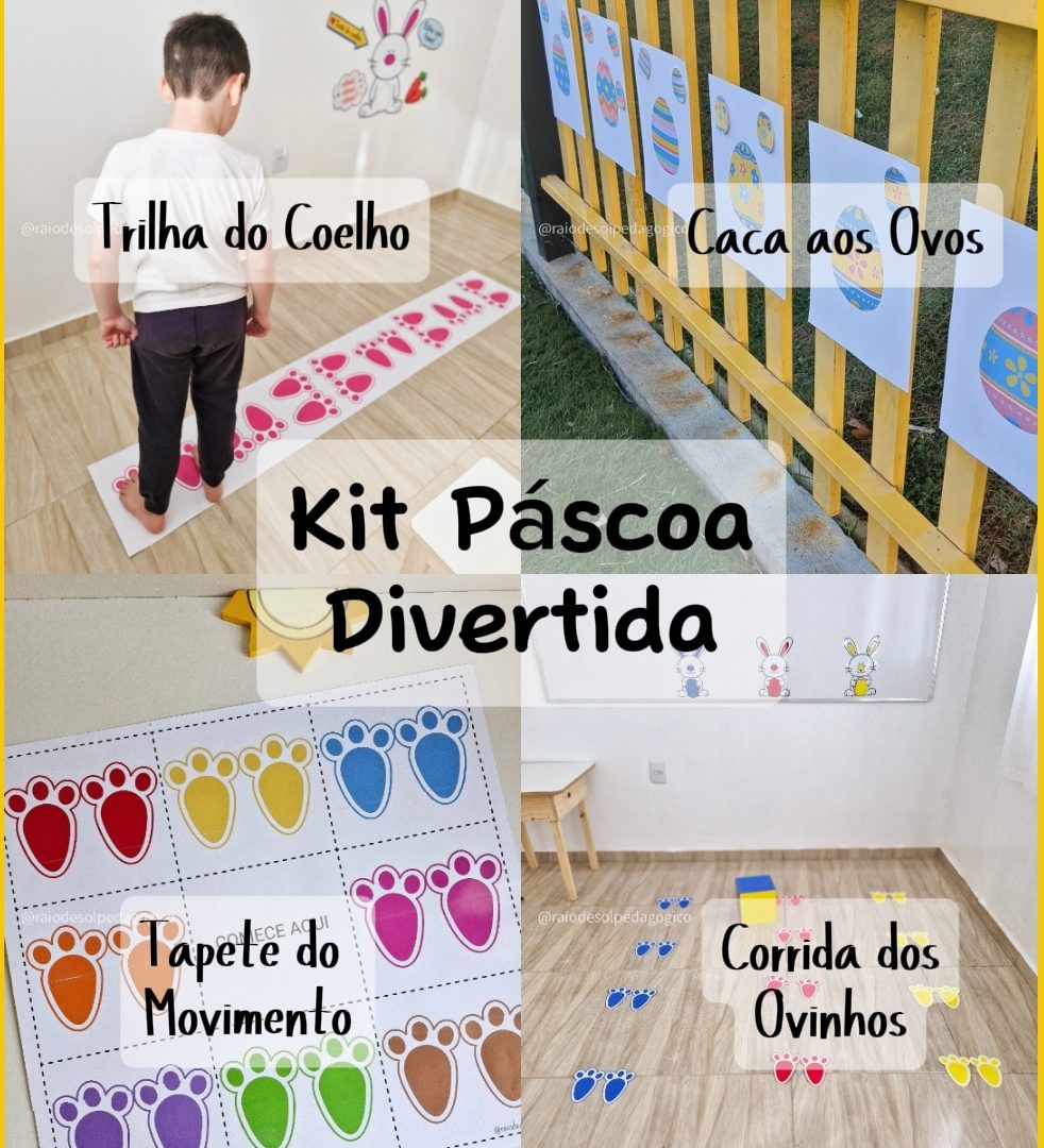 Kit Páscoa Divertida - 4 Jogos de Páscoa