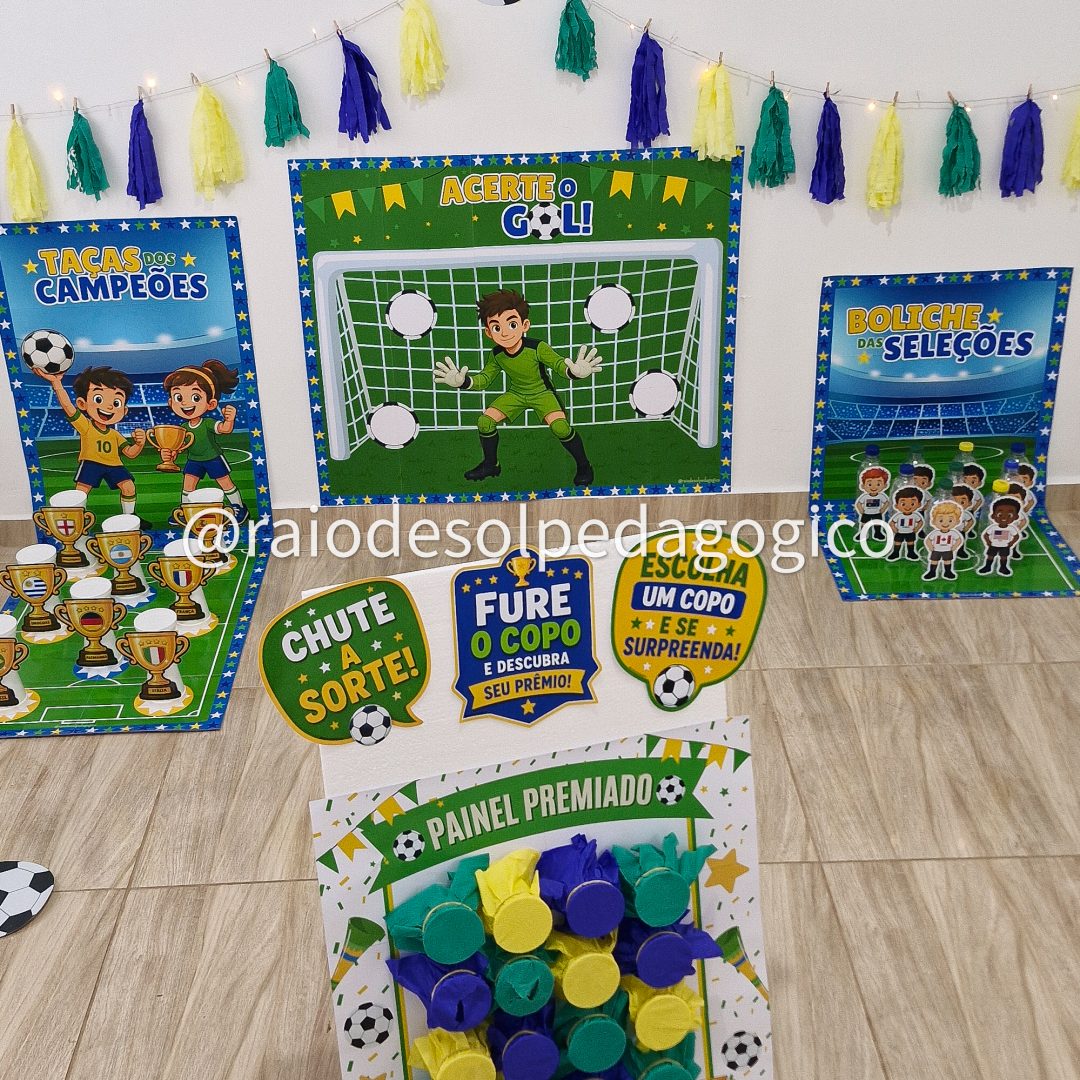 Kit Torcida Divertida - Jogos + Painel Premiado